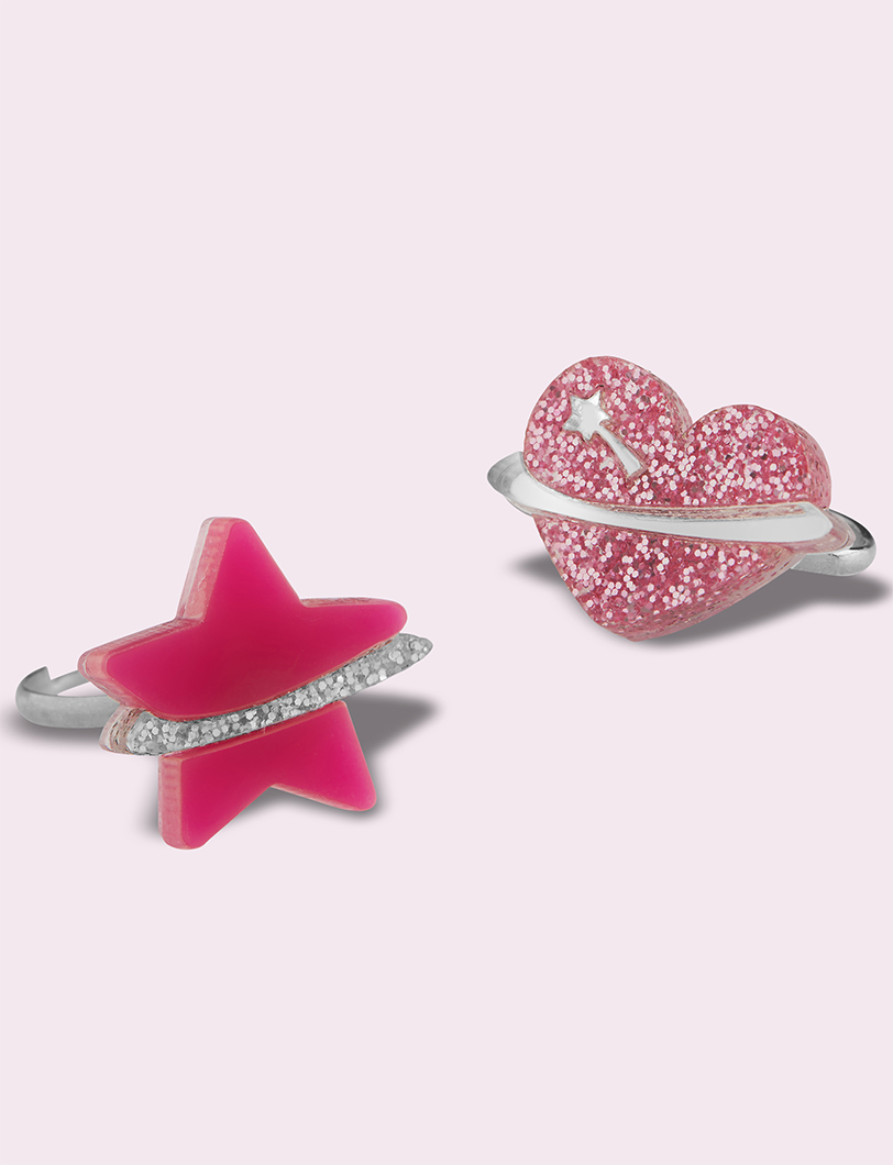 Planet Heart Rings